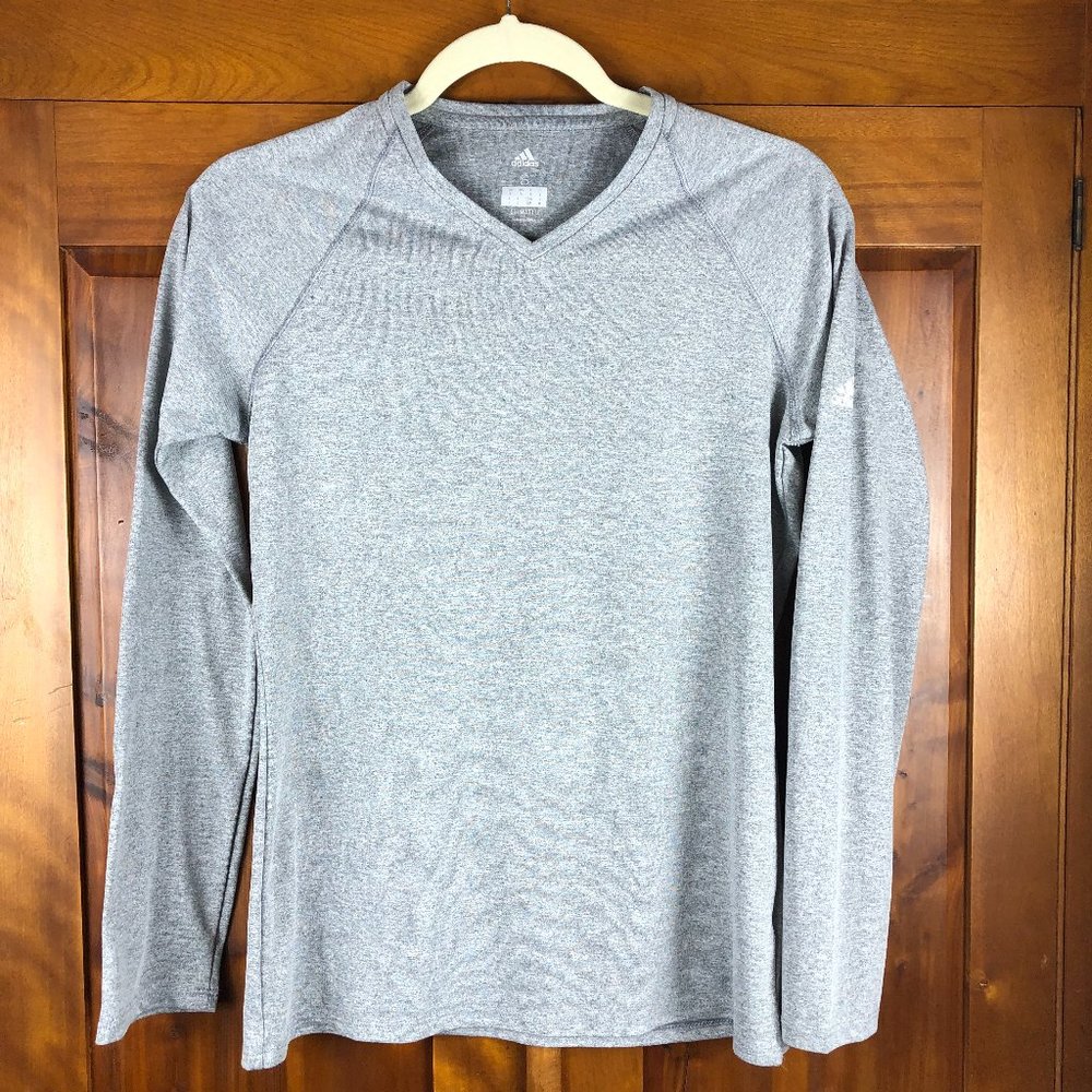 adidas CLIMALITE Long Sleeve T-Shirt Basic Layer Outdoor Hiking Camping Sporty